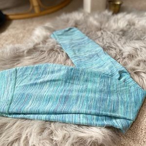 Lululemon Athletica Blue green legging size 2